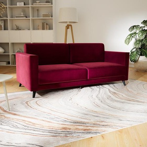 Sofa 2-Sitzer Samt Brombeerrot Samt - Elegantes, gemütliches 2-Sitzer Sofa: Hochwertige Qualität, einzigartiges Design - 185 x 75 x 98 cm, konfigurierbar