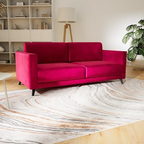 Sofa 2-Sitzer Samt Magentapink Samt - Elegantes, gemütliches 2-Sitzer Sofa: Hochwertige Qualität, einzigartiges Design - 185 x 75 x 98 cm, konfigurierbar