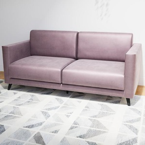 Sofa 2-Sitzer Samt Puderrosa Samt - Elegantes, gemütliches 2-Sitzer Sofa: Hochwertige Qualität, einzigartiges Design - 185 x 75 x 98 cm, konfigurierbar