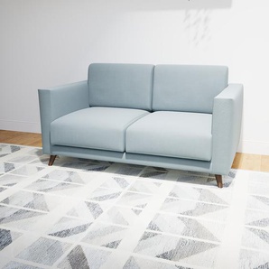 Sofa 2-Sitzer Taubenblau Webstoff - Elegantes, gemütliches 2-Sitzer Sofa: Hochwertige Qualität, einzigartiges Design - 145 x 75 x 98 cm, konfigurierbar