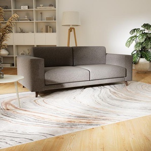 Sofa 2-Sitzer Taupegrau Strukturgewebe - Elegantes, gemütliches 2-Sitzer Sofa: Hochwertige Qualität, einzigartiges Design - 208 x 75 x 98 cm, konfigurierbar