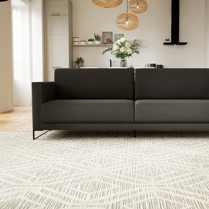 Sofa 3-Sitzer Anthrazit Feingewebe - Elegantes, gemütliches 3-Sitzer Sofa: Hochwertige Qualität, einzigartiges Design - 224 x 75 x 98 cm, konfigurierbar