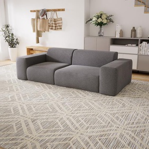 Sofa 3-Sitzer Kiesgrau Wolle - Elegantes, gemütliches 3-Sitzer Sofa: Hochwertige Qualität, einzigartiges Design - 241 x 72 x 107 cm, konfigurierbar