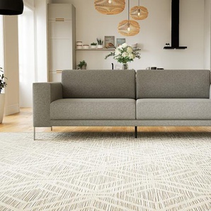 Sofa 3-Sitzer Kiesgrau Wolle - Elegantes, gemütliches 3-Sitzer Sofa: Hochwertige Qualität, einzigartiges Design - 248 x 81 x 98 cm, konfigurierbar