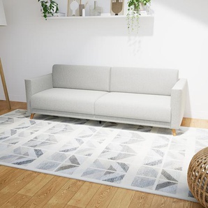 Sofa 3-Sitzer Lichtgrau Feingewebe - Elegantes, gemütliches 3-Sitzer Sofa: Hochwertige Qualität, einzigartiges Design - 225 x 75 x 98 cm, konfigurierbar