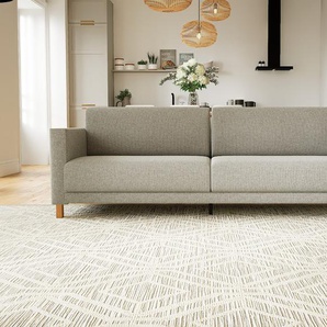 Sofa 3-Sitzer Lichtgrau Strukturgewebe - Elegantes, gemütliches 3-Sitzer Sofa: Hochwertige Qualität, einzigartiges Design - 224 x 75 x 98 cm, konfigurierbar