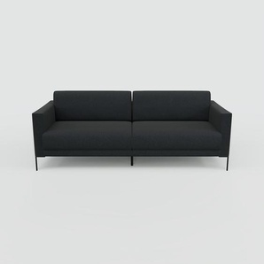 Sofa 3-Sitzer Nachtblau Vegane Wolle - Elegantes, gemütliches 3-Sitzer Sofa: Hochwertige Qualität, einzigartiges Design - 224 x 81 x 98 cm, konfigurierbar