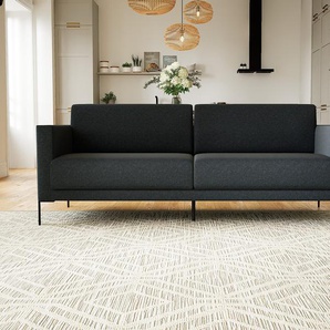 Sofa 3-Sitzer Nachtblau Wolle - Elegantes, gemütliches 3-Sitzer Sofa: Hochwertige Qualität, einzigartiges Design - 224 x 81 x 98 cm, konfigurierbar