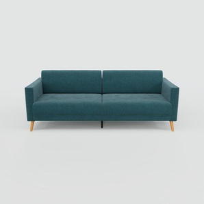 Sofa 3-Sitzer Petrolblau Breiter Cord - Elegantes, gemütliches 3-Sitzer Sofa: Hochwertige Qualität, einzigartiges Design - 224 x 81 x 98 cm, konfigurierbar