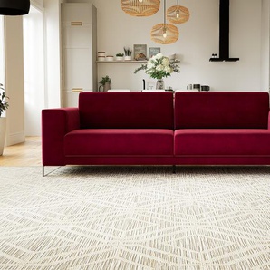 Sofa 3-Sitzer Samt Brombeerrot Samt - Elegantes, gemütliches 3-Sitzer Sofa: Hochwertige Qualität, einzigartiges Design - 248 x 75 x 98 cm, konfigurierbar