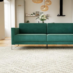 Sofa 3-Sitzer Samt Ozeangrün Samt - Elegantes, gemütliches 3-Sitzer Sofa: Hochwertige Qualität, einzigartiges Design - 224 x 81 x 98 cm, konfigurierbar