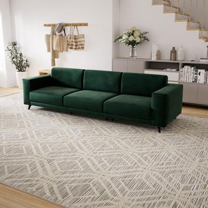 Sofa 3-Sitzer Samt Tannengrün Samt - Elegantes, gemütliches 3-Sitzer Sofa: Hochwertige Qualität, einzigartiges Design - 288 x 75 x 98 cm, konfigurierbar