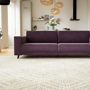 Sofa 3-Sitzer Samt Veilchenlila Samt - Elegantes, gemütliches 3-Sitzer Sofa: Hochwertige Qualität, einzigartiges Design - 248 x 75 x 98 cm, konfigurierbar