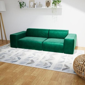 Sofa 3-Sitzer Samt Waldgrün Samt - Elegantes, gemütliches 3-Sitzer Sofa: Hochwertige Qualität, einzigartiges Design - 241 x 72 x 107 cm, konfigurierbar