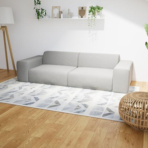 Sofa 3-Sitzer Sandgrau Webstoff - Elegantes, gemütliches 3-Sitzer Sofa: Hochwertige Qualität, einzigartiges Design - 266 x 72 x 107 cm, konfigurierbar