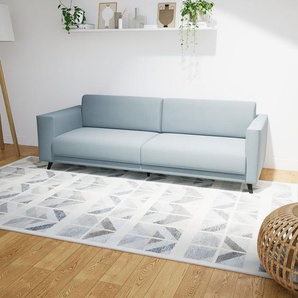 Sofa 3-Sitzer Taubenblau Webstoff - Elegantes, gemütliches 3-Sitzer Sofa: Hochwertige Qualität, einzigartiges Design - 236 x 75 x 98 cm, konfigurierbar