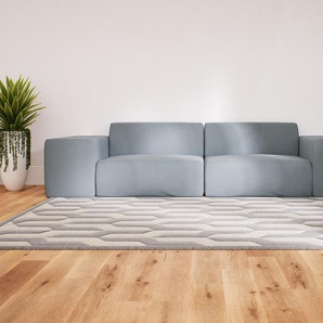 Sofa 3-Sitzer Taubenblau Webstoff - Elegantes, gemütliches 3-Sitzer Sofa: Hochwertige Qualität, einzigartiges Design - 294 x 72 x 107 cm, konfigurierbar