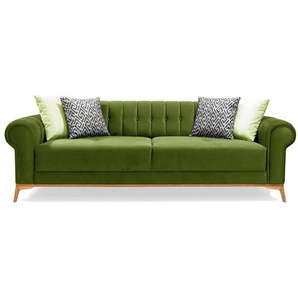 4-Sitzer Sofa aus Samt