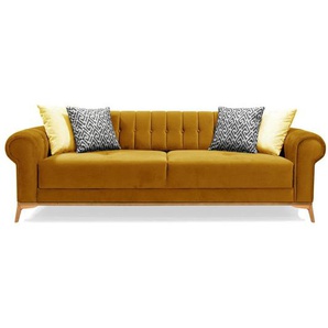 4-Sitzer Sofa aus Samt