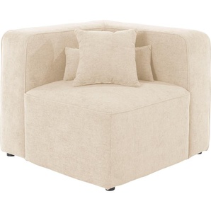 Sofa-Eckelement ANDAS Sundstrup Polsterelemente Gr. Struktur weich, beige Modulserie, individuelle Zusammenstellung