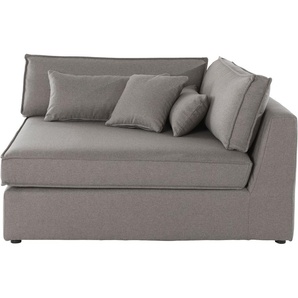 Sofa-Eckelement RAUM.ID Enid Polsterelemente Gr. Struktur fein, Eckelement links, beige (natur) Teil eines Modulsofas, fester Sitzkomfort, auch in Breitcord