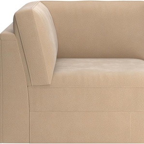 Sofa-Eckelement RAUM.ID Innovid Polsterelemente Gr. Luxus-Microfaser ALTARA NUBUCK, braun (macciato) Modernes Modul-Polsterprogramm