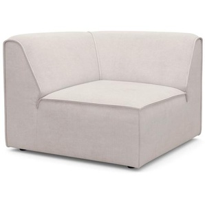 Sofa-Eckelement RAUM.ID Merid Polsterelemente Gr. Samtcord, Eckelement links, beige (creme) als Modul oder separat verwendbar, für individuelle Zusammenstellung