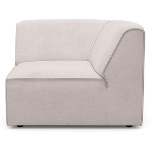 Sofa-Eckelement RAUM.ID Merid Polsterelemente Gr. Samtcord, Eckelement rechts, beige (creme) als Modul oder separat verwendbar, für individuelle Zusammenstellung