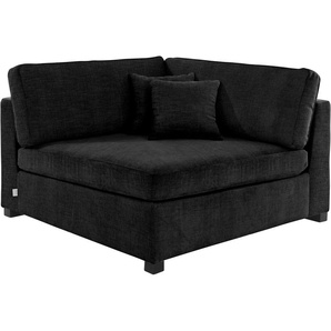 Sofa GUIDO MARIA KRETSCHMER HOME & LIVING Skara XXL Sofas Gr. B/H/T: 130cm x 86cm x 130cm, Samtvelours, Federkernpolsterung, links, grau (anthrazit) Sofa-Element Eckelement zur individuellen Polstergarnitur-Gestaltung