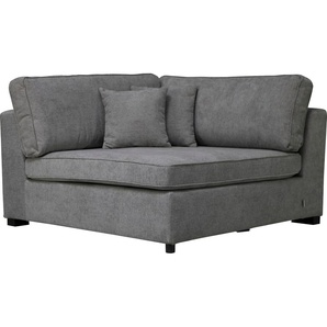 Sofa GUIDO MARIA KRETSCHMER HOME & LIVING Skara XXL Sofas Gr. B/H/T: 130cm x 86cm x 130cm, Struktur weich, Federkernpolsterung, links, grau (dunkelgrau) Sofa-Element Eckelement zur individuellen Polstergarnitur-Gestaltung