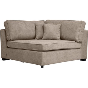 Sofa GUIDO MARIA KRETSCHMER HOME & LIVING Skara XXL Sofas Gr. B/H/T: 130cm x 86cm x 130cm, Struktur weich, Federkernpolsterung, rechts, beige (dunkelbeige) Sofa-Element Eckelement zur individuellen Polstergarnitur-Gestaltung