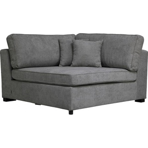 Sofa GUIDO MARIA KRETSCHMER HOME&LIVING Skara XXL Sofas Gr. B/H/T: 130 cm x 86 cm x 130 cm, Struktur weich, Federkernpolsterung, rechts, grau (dunkelgrau) Sofa-Element Sofaelemente Eckelement zur individuellen Polstergarnitur-Gestaltung