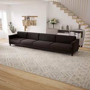 Sofa Kaffeebraun - Moderne Designer-Couch: Hochwertige Qualität, einzigartiges Design - 384 x 75 x 98 cm, Komplett anpassbar