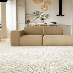 Sofa Kaschmir­beige - Moderne Designer-Couch: Hochwertige Qualität, einzigartiges Design - 243 x 72 x 107 cm, Komplett anpassbar