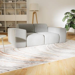 Sofa Lichtgrau - Moderne Designer-Couch: Hochwertige Qualität, einzigartiges Design - 186 x 72 x 107 cm, Komplett anpassbar