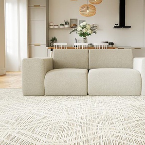 Sofa Lichtgrau - Moderne Designer-Couch: Hochwertige Qualität, einzigartiges Design - 201 x 72 x 107 cm, Komplett anpassbar