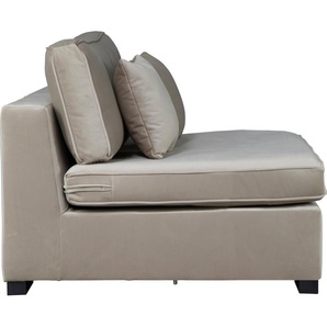 Sofa-Mittelelement GUIDO MARIA KRETSCHMER HOME & LIVING Skara Polsterelemente Gr. Samtoptik, beige (dunkelbeige) Modul zum eigenen Zusammenstellen, in vielen Bezugsqualitäten