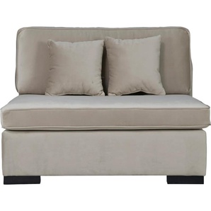 Sofa-Mittelelement GUIDO MARIA KRETSCHMER HOME & LIVING Skara XXL Polsterelemente Gr. Samtoptik, beige (dunkelbeige) Modul XXL - zum eigenen Zusammenstellen, in vielen Bezugsqualitäten