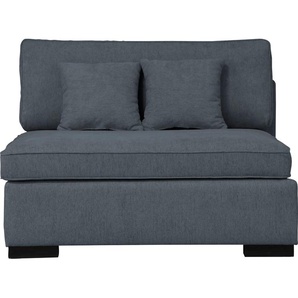 Sofa-Mittelelement GUIDO MARIA KRETSCHMER HOME & LIVING Skara XXL Polsterelemente Gr. Struktur weich, blau (graublau) Modul XXL - zum eigenen Zusammenstellen, in vielen Bezugsqualitäten