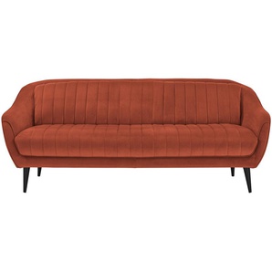 Sofa - orange - Materialmix - 215 cm - 83 cm - 90 cm | Möbel Kraft