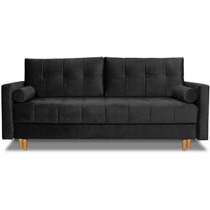 Sofa RANDVI 3-sitzer schwarz Kronos 07