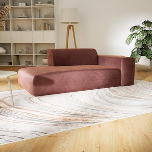 Sofa Samt Altrosa - Moderne Designer-Couch: Hochwertige Qualität, einzigartiges Design - 194 x 72 x 107 cm, Komplett anpassbar