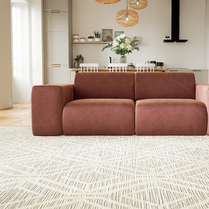 Sofa Samt Altrosa - Moderne Designer-Couch: Hochwertige Qualität, einzigartiges Design - 216 x 72 x 107 cm, Komplett anpassbar