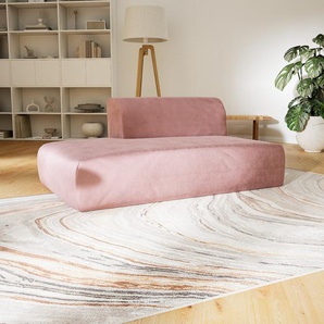 Sofa Samt Bonbonrosa - Moderne Designer-Couch: Hochwertige Qualität, einzigartiges Design - 162 x 72 x 107 cm, Komplett anpassbar