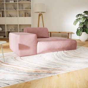 Sofa Samt Bonbonrosa - Moderne Designer-Couch: Hochwertige Qualität, einzigartiges Design - 182 x 72 x 107 cm, Komplett anpassbar