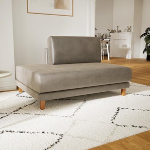 Sofa Samt Cremebeige - Moderne Designer-Couch: Hochwertige Qualität, einzigartiges Design - 120 x 75 x 98 cm, Komplett anpassbar