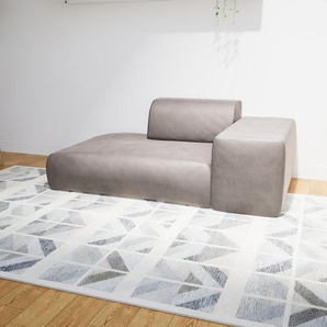 Sofa Samt Taupegrau - Moderne Designer-Couch: Hochwertige Qualität, einzigartiges Design - 182 x 72 x 107 cm, Komplett anpassbar