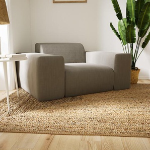 Sofa Sandgrau - Moderne Designer-Couch: Hochwertige Qualität, einzigartiges Design - 141 x 72 x 107 cm, Komplett anpassbar