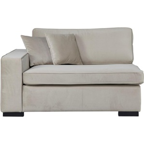 Sofaelement GUIDO MARIA KRETSCHMER HOME & LIVING Skara XXL Polsterelemente Gr. Samtoptik, Armlehne links, beige (dunkelbeige) Modul XXL - zum eigenen Zusammenstellen, Armlehne linksrechts wählbar