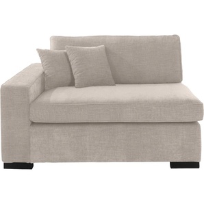 Sofaelement GUIDO MARIA KRETSCHMER HOME & LIVING Skara XXL Polsterelemente Gr. Samtvelours, Armlehne links, beige (natur) Modul XXL - zum eigenen Zusammenstellen, Armlehne linksrechts wählbar